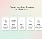 Metal clasps and accessories in DIY Jewellery Making Kit for creating jewelry pieces
