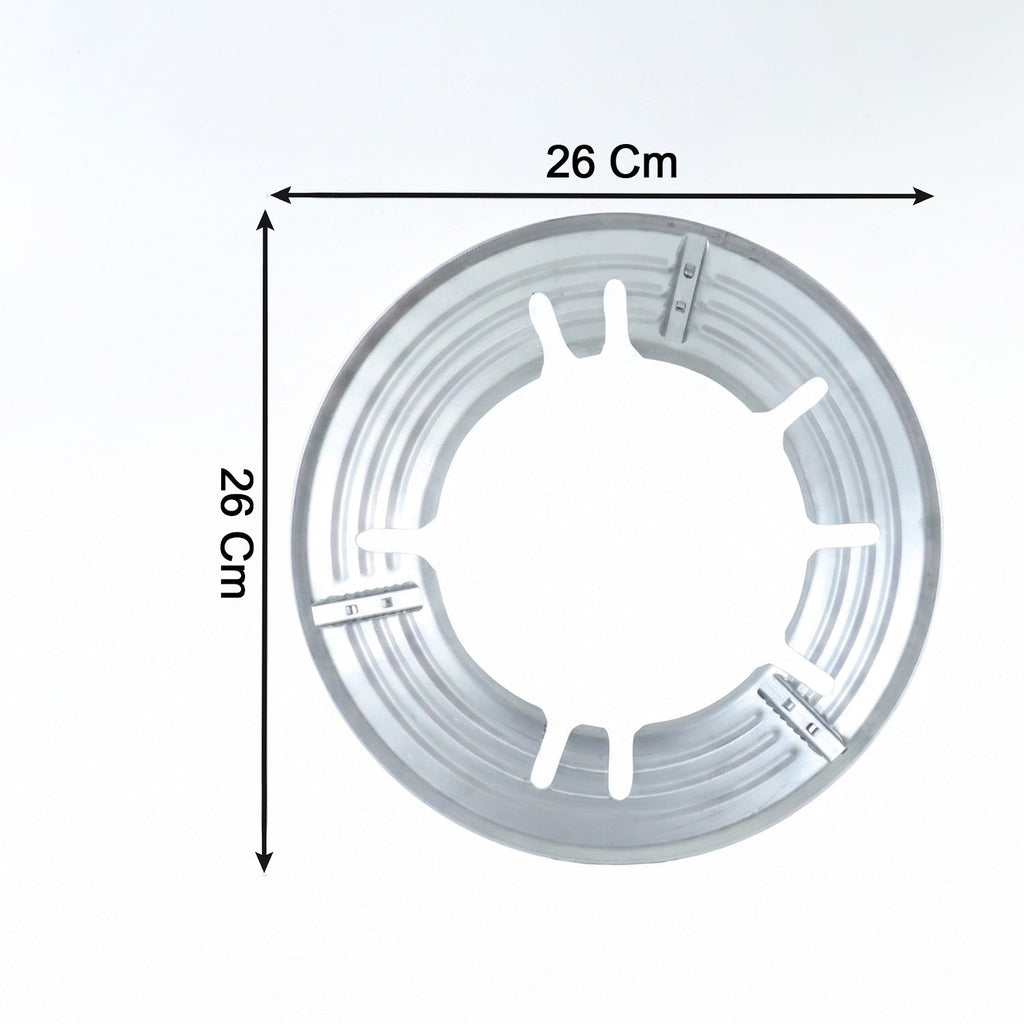 Kitchen burner support ring for woks and pressure cookers