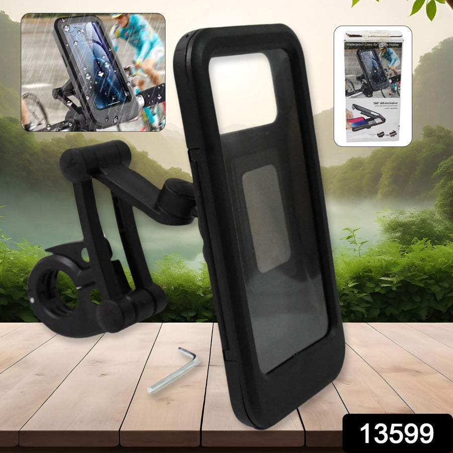 Waterproof Bike Phone Mount – 360° Rotation & Universal | Indo Glow