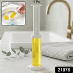 Toilet bowl cleaning gel pack with instructions for easy application