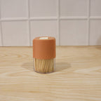 Daily use toothpick dispenser on neat dining setup