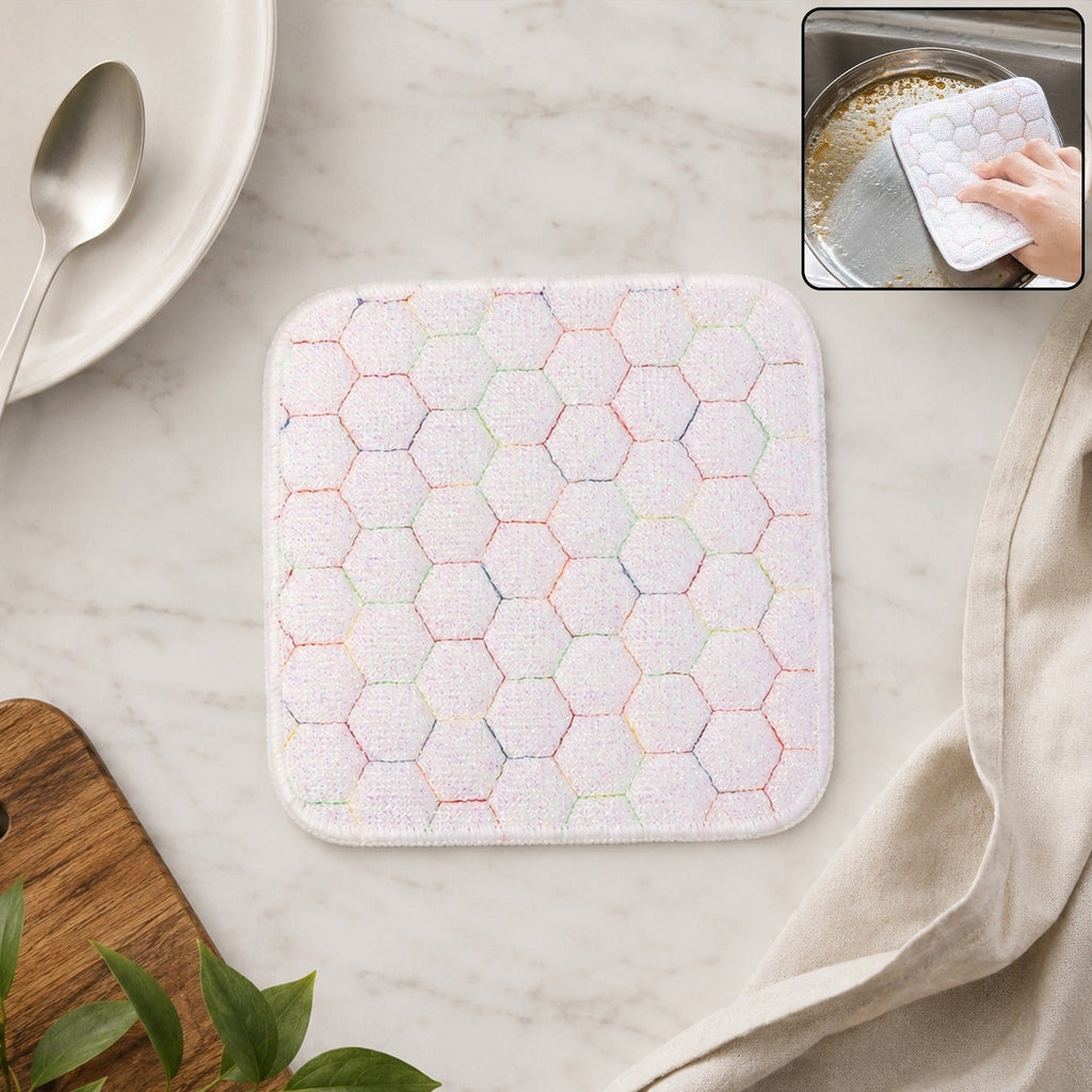 Heavy-duty dish washing scrub pad for kitchen cleaning