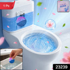 Toilet tank cleaner block provides fresh, clean flushes for a hygienic bathroom.