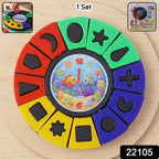 Educational puzzle toy set for kids in colorful packaging