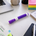 Dry erase marker used for writing and highlighting on glass or whiteboards.