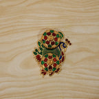 Using peacock kankavati holder for pooja, in home setting