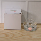 Packaged crystal swan showpiece ready for gifting