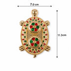 Size guide for tortoise-shaped kumkum holder