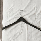 Hanger in use for wardrobe organization and clothes hanging
