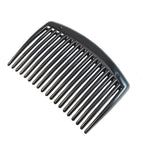 Hair comb on white background showing size and design