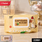 80 moist wipes with flip-top lid for convenience and freshness