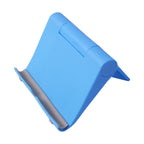 Mobile phone stand on a white background showing its size.