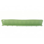 Front view of the green silicone splash guard against white background.
