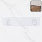 Adhesive plastic wall hook hanger for kitchen and bathroom organization