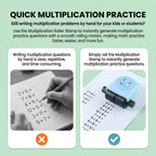 Multiplication practice roller stamp learning guidance