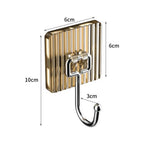 Wall hook size guide diagram for correct fitting