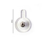Size dimensions of transparent self-adhesive wall hook