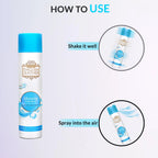 Instructions for using Morning Fresh Breeze air freshener spray