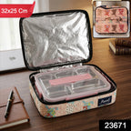 Travel organizer bag packed in a suitcase, demonstrating compact design.
