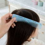 Hair styling comb with wide and fine teeth for smooth grooming