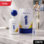 Sporty men's fragrance spray pack with refreshing scent