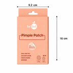 Size comparison guide for pimple patches