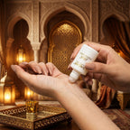 Application of perfume oil on pulse point