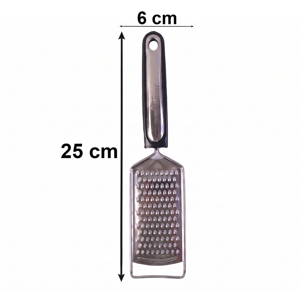 Size guide for stainless steel cheese grater