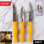 Kitchen knife and peeler set pack with ergonomic handles