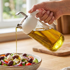 Glass auto open close oil dispenser bottle - image 7