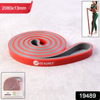 Coiled resistance band 2080x13 mm designed for strength training