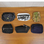 Durable casual multipurpose waist bag with smooth zipper closures