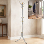 Metal floor standing coat rack