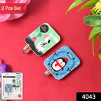 Cute clamp style self-adhesive hook in cartoon style for home organization
