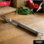 Vegetable corer tool with sharp edges for easy trimming