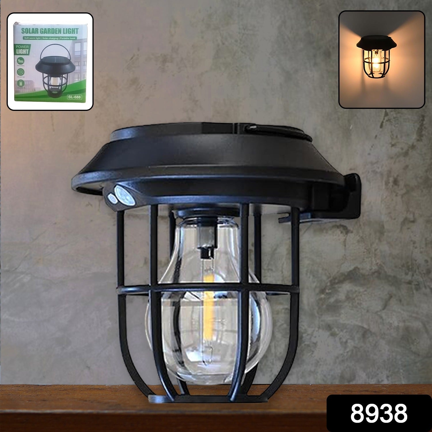 Solar lantern wall light pack