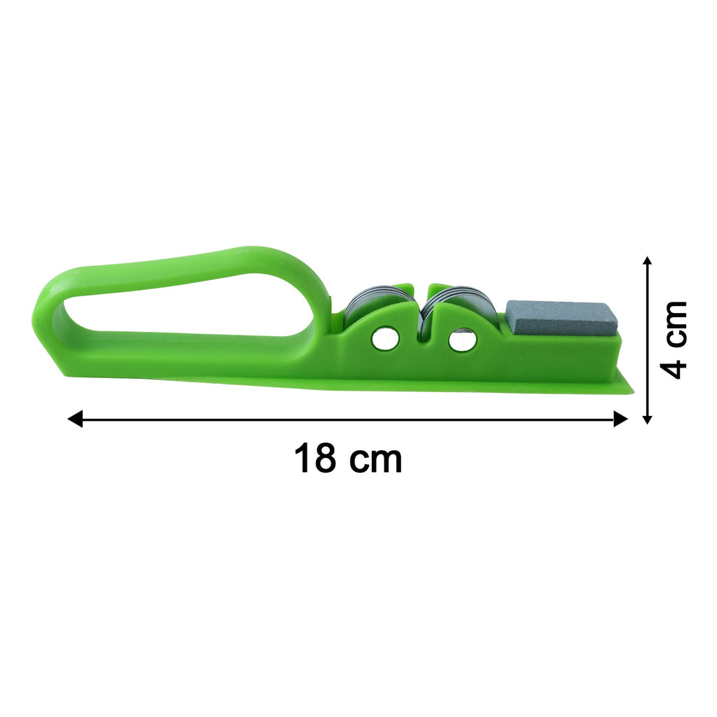 Kitchen knife sharpening tool with easy grip handle