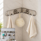 6 hook foldable wall rack