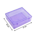 Lightweight plastic container with a secure snap-on lid for versatile storage.