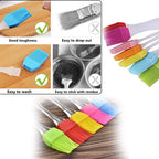 Cake Pastry Brush and Spatula Set, Silicone Baking Brush for Cakes (1 Set)