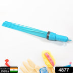 Close-up of the flexible plastic bristles on the Pro Clean broom for thorough sweeping.