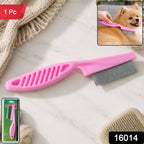 Dog Hair Remover Comb Pet Grooming Shedding Tool Fur Cleaning Brush (1 Pc)