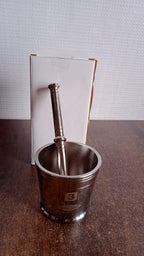 Durable stainless steel mortar and pestle set for home use