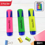 InkGlow FluoroFlow highlighter pen colors showing broad tip design