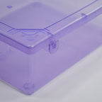 Empty multipurpose plastic container, ideal for organizing household items.