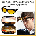 Stylish Safora anti-glare glasses for comfortable night driving.