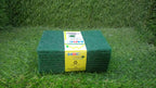 Aqua green cleaning scrub pads, showing the 10-piece bundle.
