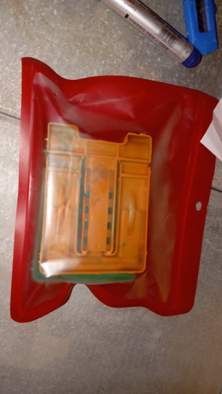 Foldable phone stand holding smartphone vertically in an adjustable position
