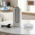 Foldable electric water dispenser pump secured on gallon bottle
