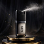 Close-up view of a premium 20ml aromatic fragrance spray bottle